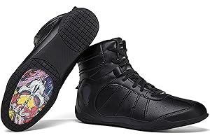 GOLDENEAMEISEN Boxing Shoes,Unisex's Boxing Boots,Boys Boxing Footwear,Wrestling Shoes,Suede Leather,Comfort Lining,Breathable Mesh,Comfort Lightweight Non-Slip,for Youth,Men,Women,Training,Taekwondo,Sanda