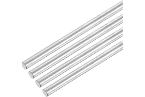 QUARKZMAN 4 stycken rostfria stavar metallstavar, 3 mm x 80 mm massiva axelstavar 304 rostfritt stål rund stång solid rund st