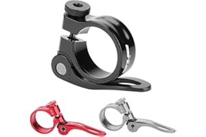 TBEST 27.2 Carbon Post clamp,GUB CX 18 ycle Post Clamp Aluminum Alloy Quick Release Road Bike Post Clamp Replacement for 31.8mm Tube Clip 3 Colors(Black)