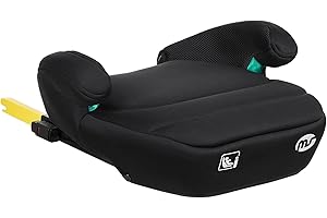 Innovaciones ms -Booster Alzador Isize- Silla de auto, grupo 3 (120-150Cms) Silla coche con Isofix, Negro