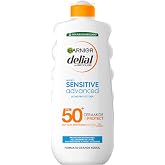 Garnier Delial Sensitive Advanced High Protection Sun Milk, 400 ml | Sensitive Skin, Strengthens Skin Barrier, Hypoallergenic