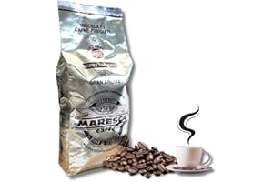 TORREFAZIONE PIANO DI SORRENTO F.LLI MARESCA SRL CAFFE' Caffè Maresca - Miscela Gran Aroma - Chicchi di Caffè in grani da 1 kg -Tostati Artigianalmente in Italia - Confezione da 1 kg Con Valvola Salva Aroma
