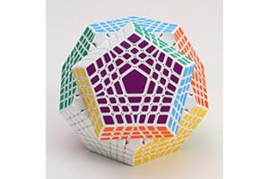 OOSTIFUN FunnyGoo Shengshou 7x7x12 Megaminx Gigaminx 7 Schicht Dodekaeder Zwölf Gesichter Magic Cubes Geschwindigkeit Cubes Puzzle Cube + One Cube Stehen (Weiße )