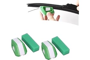 Fokroin-1 Réparateur de balai d'essuie-glace de voiture Outil de réparation d'essuie-glace de pare-brise de voiture avec éponge adapté à tous les balais d'essuie-glace courants