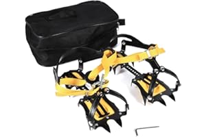 ‎VGEBY Steigeisen Traktionsgerät Stollen Bergsteigen Anti-Rutsch Steigeisen Ski Gürtel für EIS Schnee Sicher Schützen Schuhe