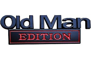 XCBW Old Edition Car 3D Metal Chrome Sticker Emblem Badge Badge Logo Car Boot Body Door Styling Sticker (Red)