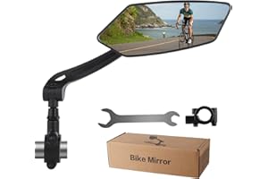 OITUGG Bike Mirror - Right Bicycle Mirror - HD Wide Angle, 360° Adjustable, Easy Install, 22-25mm Handlebar, 14.5 x 5.5cm