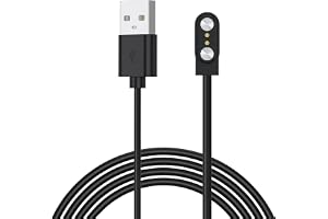 Smart klocka laddare, 2-stifts magnetisk laddningskabel för smartwatch, laddare kontaktavstånd 2,84 mm universell smartklocka