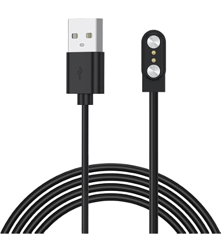 2 Pezzi Cavo Ricarica Magnetico USB 7mm 2 Pin, Universale Cavo Magnetico, Compatibile con Massaggiatori Spazzolini Elettrici Detergenti Viso Torce Dispositivi Portatili Elettrodomestici Ricaricabili