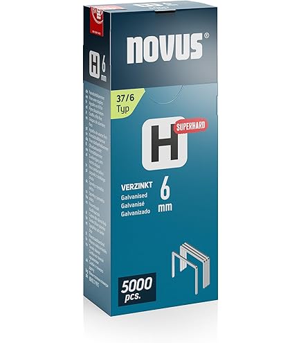 Novus Tools J-022 030-0451 Marteau-agrafeur Longueur de l'agrafe 4 - 6