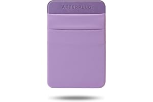 Afterplug Custodia adesiva a 2 tasche per laptop, compatibile con SSD portatile esterno, Magic Mouse, cavo USB e altro - Lilla