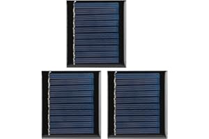 HILILAND 3Pcs / Set 0,3 W 5V Polysilicium Solarpanel Kleber Solarzellen Batterieladegerät Polykristallines Silizium Solar Power Panel Modul, Solarplatten