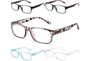 Gaoye 5 pack Lesebrillen Sehhilfe Augenoptik Brille Lesehilfe für Damen Herren von 2,00