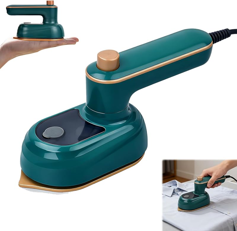 Herbst Plancha a vapor, mini plancha de viaje, plegable, plancha de viaje, mini luz, plancha de vapor para viajar, calentamiento rápido, plancha de vapor en seco y húmedo, plancha de vapor para viajar