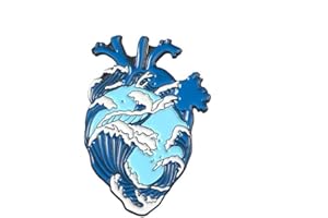 Aisoway Organ Coeur Pin émail Coeur Brave Vêtements Sac Broches épinglette Badge Cadeau Bijoux Médical