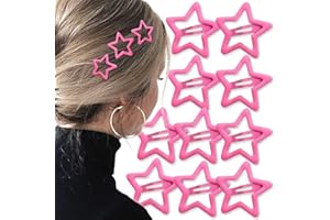RUIYDZ Rosa Stern Haarspangen Damen Haarclips Haarklammer Klein Sterne Haarspange Y2k Hair Clips Pink Star Hair Clip Haarschmuck Mädchen Haarklammern Hair Accessories Women Haarclip Haar Accessoire Haarnadel