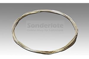 SONDERLOTE Messing Löten, Messing farbgleich Hartlöten, Silberlot Silberhartlot Silberlotdraht 30% Ag Abm. 1,0 mm x 1.000 mm