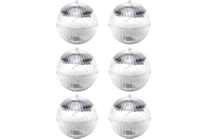 ORETG45 Solar Floating Pond Light, Solar Powered Floating Pool Light, Waterproof LED Color Changing Solar Garden Pool Light Hanging Ball Light, for Garden, Yard, Park, Lake, Swimming Pool, Fish Tank