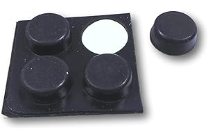 SM-PC® 4 STK. Ersatzfuß Gerätefüße selbstklebend rund Gummi 12,5x5mm #292