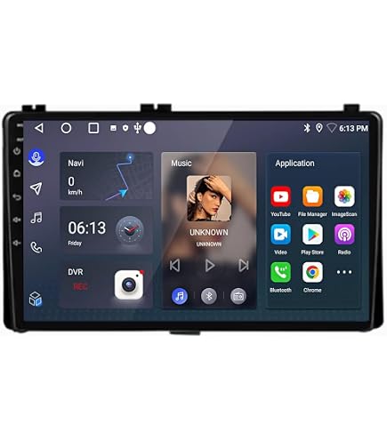 YUNTX 2-Din Android 10 Autoradio Voor Toyota RAV4 2007-2011 – 9 Inch, 4G+64G, CarPlay, Android Auto, DSP, 4x45W, Incl. Camera En Microfoon