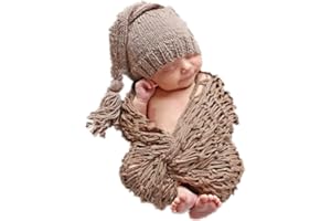 Matissa accessoires de photographie nouveau-né bébé séance photo tenues fille garçon costume amusant tricoté chrochet