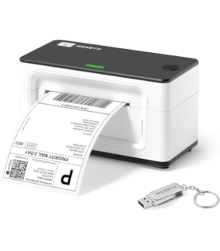 QWORK Porte-Étiquettes Universel - Support Rouleaux Étiquettes Thermiques Pour Imprimante Bureau