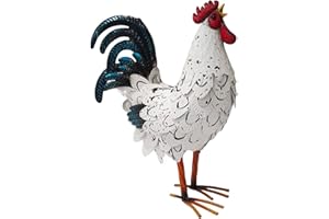 SURDEFENS MECC Decoración de Gallos y Animales Metálicos, Arte para Césped y Espacios Al Aire Libre (Terrazas, Patio Trasero, Cocina Familiar)
