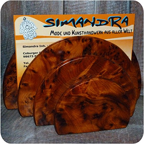 Briefhalter Briefbox Briefablage Letterbox Organizer Büro Schreibtischset Box Holz Thuja - 3