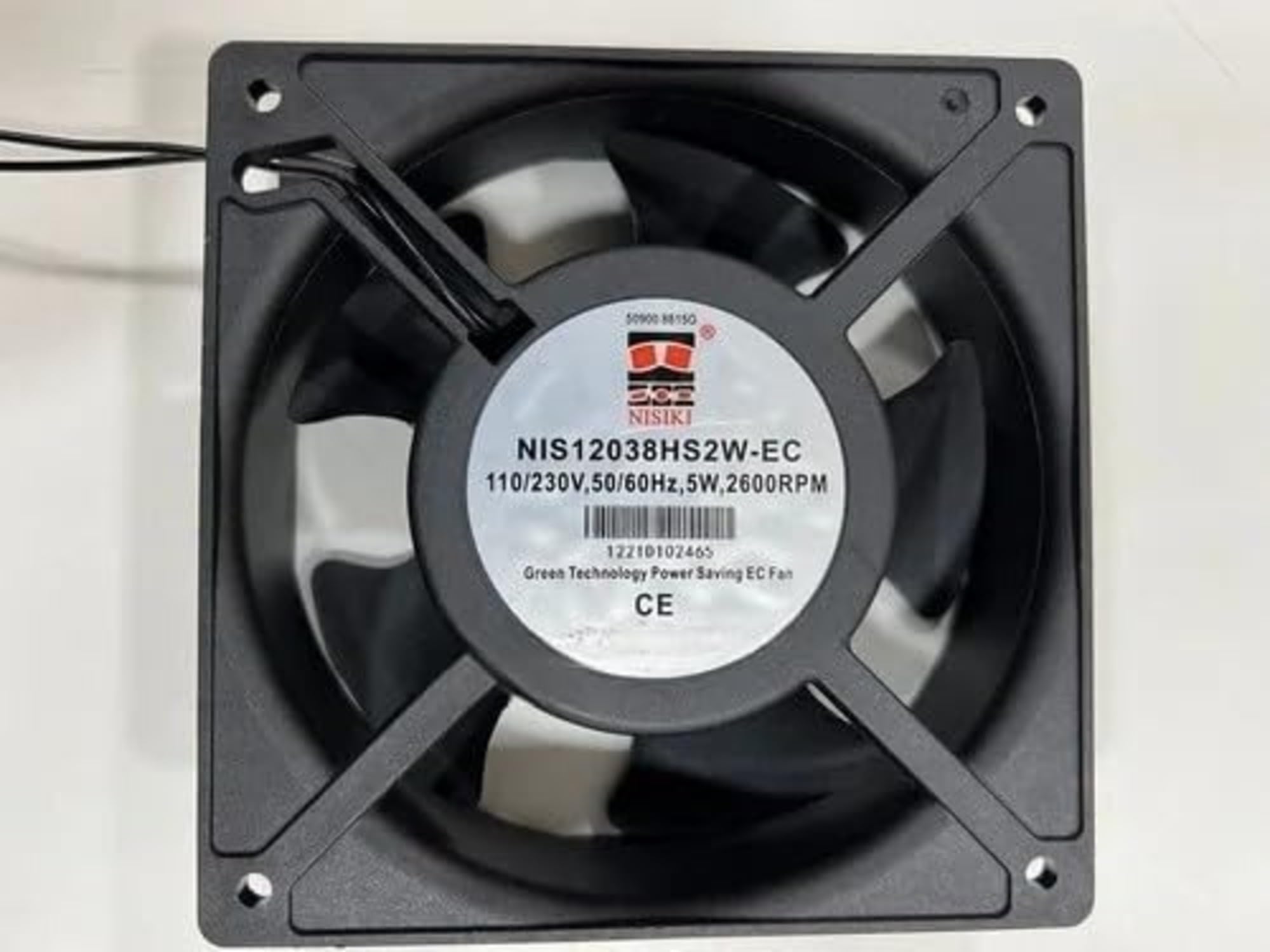 ESHMEET Lighting Hub Nisiki NIS12038HS2W-EC Axial Fan, 230V AC, 50/60Hz, 5W DC Cooling Fan 2600 RPM 120 * 120 * 38mm (Plastic)