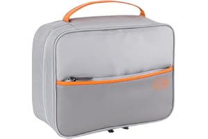 FAVORTALK Travel Pouch 3-Layers Multipurpose Electronic Organiser Removable Bulkhead Waterproof Cable Bag Fit for SD Charger Travel Accessories, Gray 1 B21510