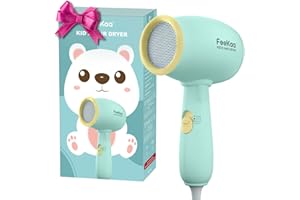 FeeKaa Kids Hair Dryer, Hair Dryer for Girls, Gentle Heat for Baby's Hair and Skin, Low Noise 550 watt, Lightweight Handy for Kids