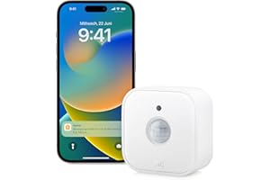 Eve Motion (Matter), Bewegungsmelder mit Lichtsensor (Innen-/Außenbereich), smarte Licht-/Geräte-Steuerung, kompatibel mit Alexa, Apple Home, Google Home, SmartThings, Thread Border Router erforderl