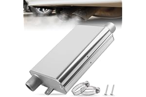 GOEDCH 24 mm Escape Silenciador: Silenciador de Calefactores de Aluminio para Aparcamientos, Silenciador Escape Calentador, Silenciador Diesel para Tubo per Reduce el Ruido del Tubo de Escape