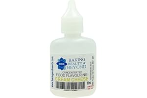 Baking Beauty and Beyond Concentrated Food Flavouring Oil - Dozen of Professional Quality Food Grade Flavouring Oil for Candy Making, Baking, Cooking, Lip Balm and Lip Gloss - Cream Cheese (30ml)