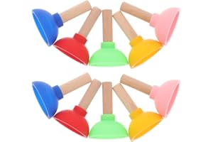 HEMOTON Lot de 10 mini ventouses décoratives - Mini ventouses - Accessoires mignons pour toilettes - Pompon de baignoire - Unique - Pour toilettes