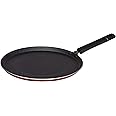 Amazon Brand - Solimo Non-Stick Tawa with 2-Way Non-Stick Coating, 26cm (Induction and Gas Stove Compatible), Aluminium, Black