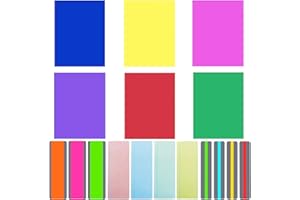 ALLAZONE Allaonze 17 PCS A4 Bandes de Lecture Guidée Bandes de Surbrillance Colorées Lecture des Règles de Suivi pour Enfants, Enseignants, Personnes Souffrant de Dyslexie