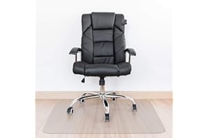 Kuyal Clear Chair Mat, Hard Floor Use, 90x120cm Transparent Office Home Floor protector mat Chair mats