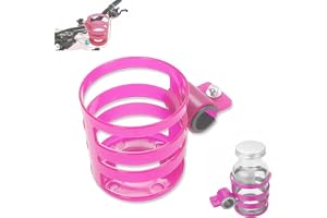 Safe-O-Kid® Stroller Cup Holder – Universal, Adjustable, Secure Drink Holder for Strollers, Buggies & Prams - Pink