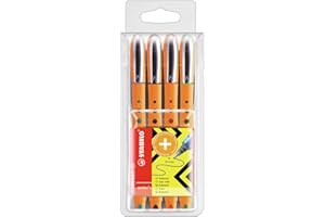 ‎STABILO STABILO - Tintenroller - worker+ - medium - 4er Pack - grün, rot, blau, schwarz