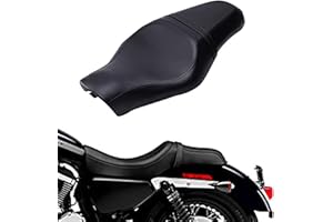 KEEPDSGN Siège passager moto selle conducteur 2 Up pour Sportster XL 883 1200 48 72 Cafe Racer.