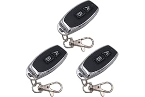 DieseRC Télécommande sans Fil 433Mhz Transmetteur Porte-clés 1527 Code d'apprentissage 1Bouton 2 Boutons 4 Boutons, à Utiliser avec Le récepteur DieseRC (KT05*3)