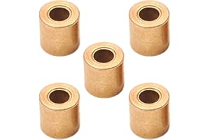 Othmro Tuleje tuleje łożyska samosmarujące w proszku metalurgiczna cyna brąz 4 mm otwór x 8 mm średnica zewnętrzna x 8 mm długość 10 szt