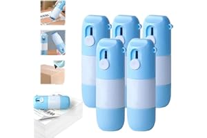Eeiiey Thermal Paper Correction Fluid with Unboxing Knife - Thermal Paper Data Protection Fluid,Portable Information Anti-Leakage Protection Correction Fluid for Package Labels,Bills (5 Pcs)