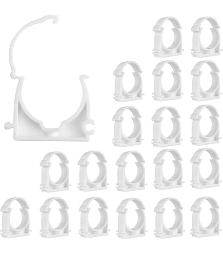 Lot De 140 Colliers De Serrage PVC En U Pour Tuyaux - 16/20/25/32/40/50 Mm - Fixation Facile Pour Plomberie, Tuyaux PEX, Installation Maison