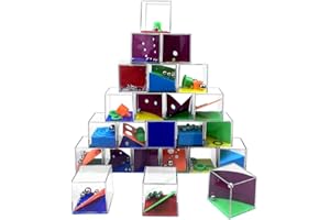 Casse Tête, Mini Casse Tête Lot, 24pcs Mini Casse-Têtes pour Pochettes, Mini Casse-Têtes Casse Tête Cube à Billes Jouets de Labyrinthe 3D pour Cadeaux Anniversaire Invités Enfant