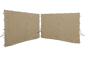 QUICK STAR 2 Pannelli Laterali con Zip 300x195cm per padiglioni 3x3m Parete Laterale Beige RAL 1001