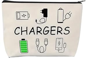 FNSIGHD Travel Cable Organizer Bag, Waterproof Charger Bag for Electronics Accessories, Portable Charging Cable Storage Pouch for Backpack, All-in-One Gadget Organizer for Women and Men, Perfect for Travel