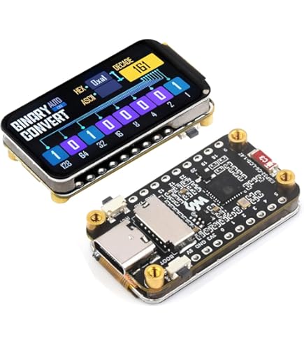 Waveshare ESP32 C6 Microcontroller, WiFi 6 Development Board, 160MHz Single Core Processor, ESP32 C6 WROOM 1 N8 Module, Supports USB and UART Development