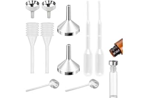WQNNQW 10 Stück Aluminium Trichter Klein,Mini Trichter,Minitrichter,Kleiner Trichter,Parfüm Umfüllen,Trichter Metall,Mini Trichter Parfüm,Kunststoff Tropfer, Füllen Kleine Flasche, Kosmetik